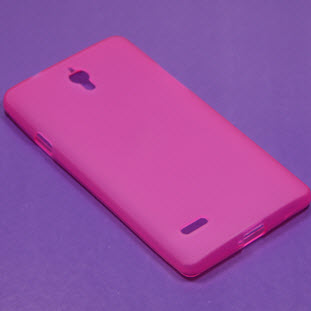 Чехол Jast силиконовый для Huawei Ascend G700 (розовый матовый)