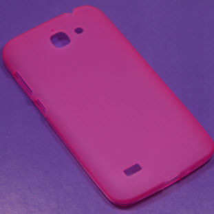 Чехол Jast силиконовый для Huawei Ascend G730 (розовый матовый)