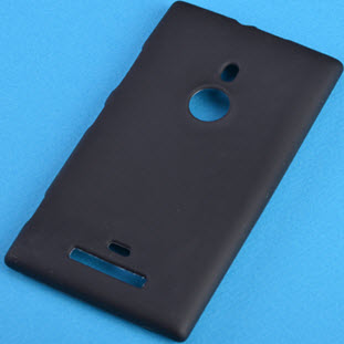 Чехол Jast силиконовый для Nokia Lumia 925 (черный матовый)