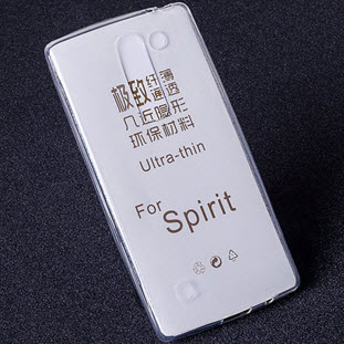 Чехол Jast Slim силиконовый для LG Spirit (прозрачный глянцевый)