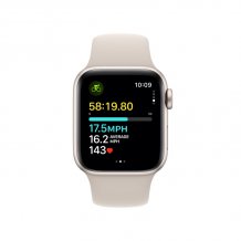 Фото товара Apple Watch SE (2023) 40mm Starlight Aluminum Case with Starlight Sport Band (GPS) (размер S/M)