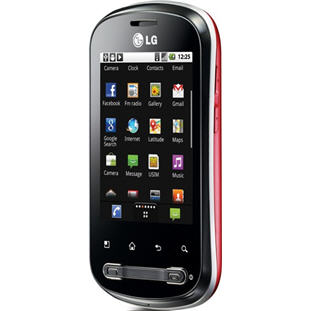 Мобильный телефон LG P350 Optimus Me (red)