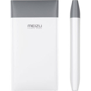 Универсальный внешний аккумулятор Meizu M10 (10000 мАч, white grey)