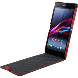 Чехол Melkco Premium кожаный флип для Sony Xperia Z Ultra (красный)