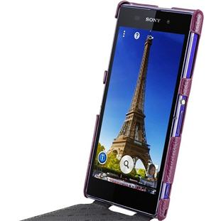 Фото товара Melkco Premium кожаный флип для Sony Xperia Z1 (фиолетовый)