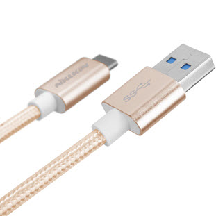 Фото товара Nillkin Elite Cable USB 3.0 Type-C (1м, 3А, золотой)