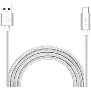 Data-кабель Nillkin Elite Cable USB 3.0 Type-C (1м, 3А, серебристый)