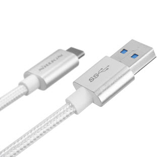 Фото товара Nillkin Elite Cable USB 3.0 Type-C (1м, 3А, серебристый)