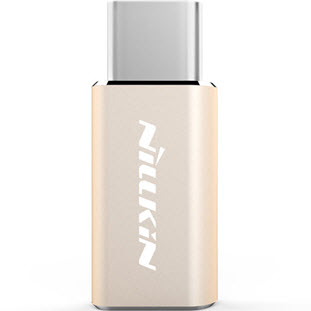 Переходник Nillkin microUSB - USB Type-C (золотой)