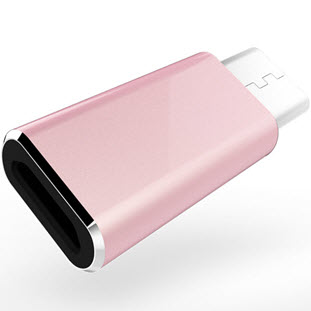 Фото товара Nillkin microUSB - USB Type-C (розовый)