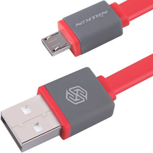 Фото товара Nillkin Mini Cable microUSB (0.3м, 2.1А, красный)