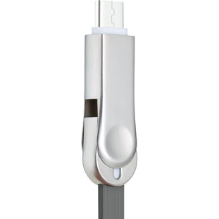 Фото товара Nillkin Plus III Cable microUSB + Type-C (1м, 2.1А, серый)