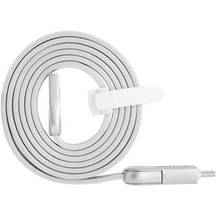 Фото товара Nillkin Plus III Cable microUSB + Type-C (1м, 2.1А, белый)