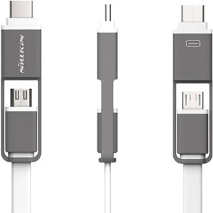 Фото товара Nillkin Plus Type-C Cable (1.2м, 2.1А, белый)