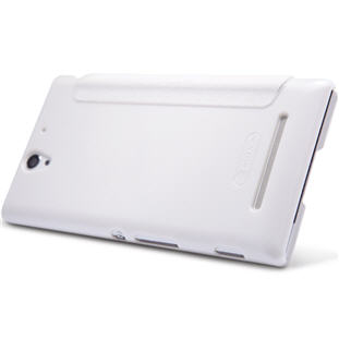 Фото товара Nillkin Sparkle Leather книжка с окошком для Sony Xperia C3 (белый)