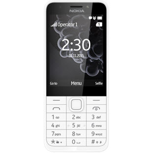Мобильный телефон Nokia 230 (white silver)