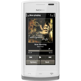 Мобильный телефон Nokia 500 (white silver)