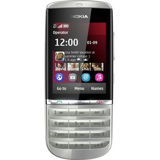 Мобильный телефон Nokia 300 Asha (silver white)