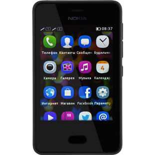 Мобильный телефон Nokia 501 Asha Dual Sim (black) / Нокия 501 Аша Две Сим-карты (черный)