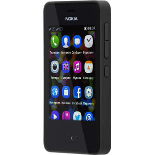 Фото товара Nokia 501 Asha Dual Sim (black) / Нокия 501 Аша Две Сим-карты (черный)