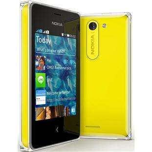 Фото товара Nokia 503 Asha Dual Sim (yellow) / Нокия 503 Аша Две Сим-карты (желтый)