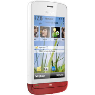 Мобильный телефон Nokia C5-06 (white red)