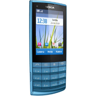 Мобильный телефон Nokia X3-02 Touch and Type (petrol blue)