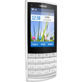 Мобильный телефон Nokia X3-02 Touch and Type (white silver)