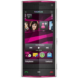 Мобильный телефон Nokia X6 16Gb Navi (white pink)