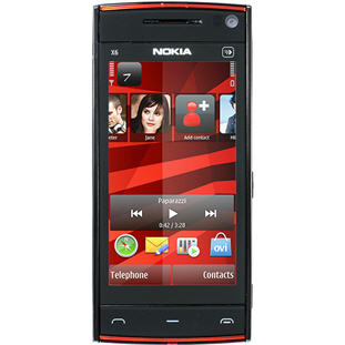 Мобильный телефон Nokia X6 32Gb (black red)