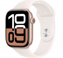 Умные часы Apple Watch Series 10 46 mm Rose Gold Aluminum Case with Light Blush Sport Band (GPS) (размер S/M)