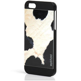 Чехол Ppyple Metal Jacket Wild накладка для iPhone 5/5S/SE (holstein black)