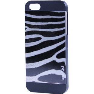 Чехол Ppyple Metal Jacket Wild накладка для iPhone 5/5S/SE (zebra black)