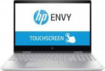 Ноутбук HP Envy x360 15 i5-8265U 8Gb SSD 512Gb Intel UHD Graphics 620 15,6 FHD IPS Touchscreen(MLT) BT Cam 4600мАч Win10 Серебристый 15-dr0003ur 7GT30EA