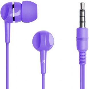 Проводные наушники Prime Line Earphones (фиолетовый)