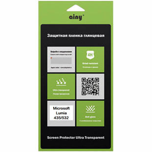 Защитная пленка Ainy для Microsoft Lumia 435/532 (глянцевая)