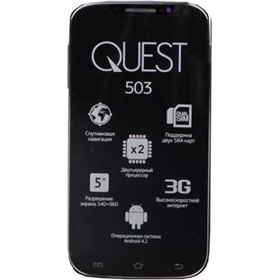 Мобильный телефон Qumo Quest 503 (black) / Кумо Квест 503 (черный)