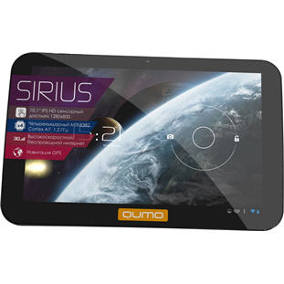 Фото товара Qumo Sirius 1001 (10.1, 3G, 1/16Gb, black) / Кумо Сириус 1001 (10.1, 3Ж, 1/16Гб, черный)