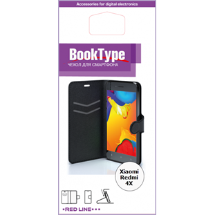 Чехол Red Line Book Type книжка для Xiaomi Redmi 4X (золотой)