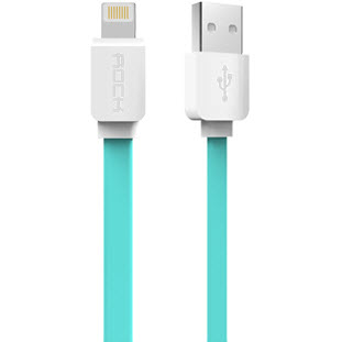 Data-кабель Rock Safe Charge Speed USB - 8-pin для Apple (1м, голубой)