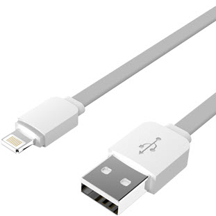 Фото товара Rock Safe Charge Speed USB - 8-pin для Apple (2м, серый)