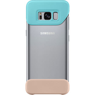 Чехол Samsung 2Piece Cover накладка для Galaxy S8 (EF-MG950CMEGRU, мятный/коричневый)