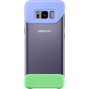 Чехол Samsung 2Piece Cover накладка для Galaxy S8 (EF-MG950CVEGRU, фиолетовый/зеленый)