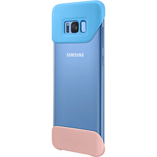 Фото товара Samsung 2Piece Cover накладка для Galaxy S8+ (EF-MG955CLEGRU, голубой/персиковый)