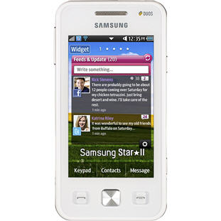 Мобильный телефон Samsung C6712 Star II DuoS (ceramic white)