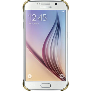 Фото товара Samsung Clear Cover накладка для Galaxy S6 (EF-QG920BFEGRU, золотой)