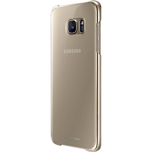 Фото товара Samsung Clear Cover накладка для Galaxy S7 Edge (EF-QG935CFEGRU, золотой)