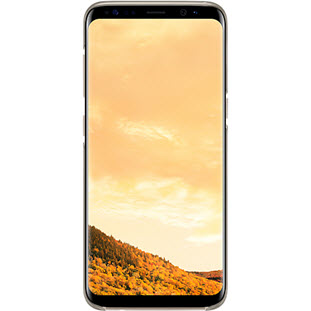 Фото товара Samsung Clear Cover накладка для Galaxy S8 (EF-QG950CFEGRU, золотой)