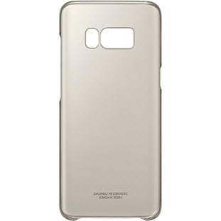 Фото товара Samsung Clear Cover накладка для Galaxy S8 (EF-QG950CFEGRU, золотой)