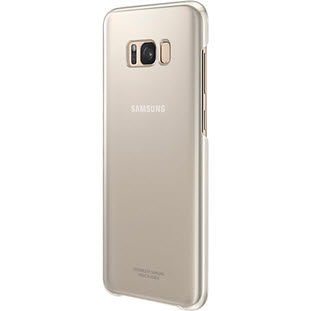 Фото товара Samsung Clear Cover накладка для Galaxy S8+ (EF-QG955CFEGRU, золотой)